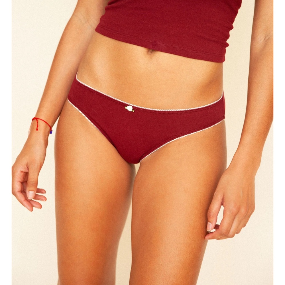 Low Rise Underwear in Bordeaux